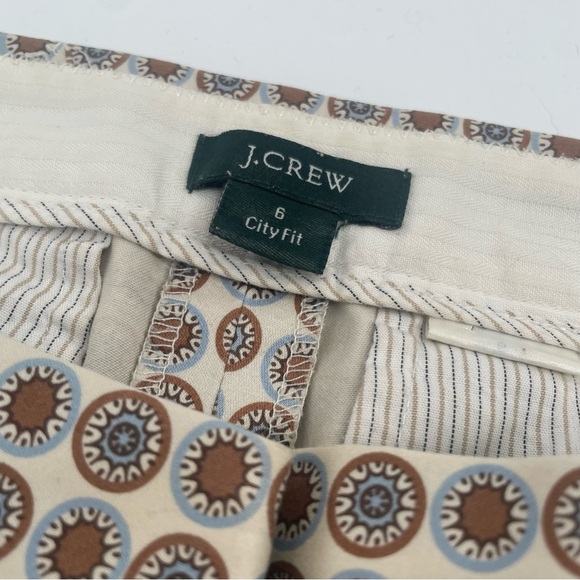 J.Crew City Fit Circle Printed Fitted Trousers With Satin Sheen - Picture 7 of 11